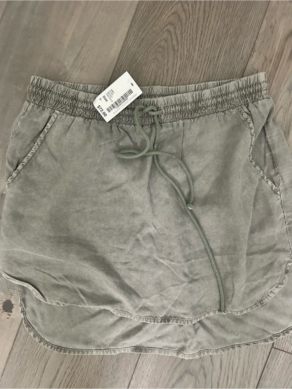 cloth & stone Washed Olive Drawstring Skirt brand new with tag retail $72 small